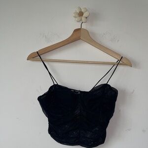 Zara Black Lace Bandeau